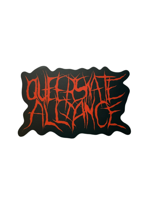 QSA: Metal Splatter Sticker Orange